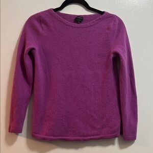 Talbots 100% Cashmere Long Sleeve Boatneck Sweater - FLAWED